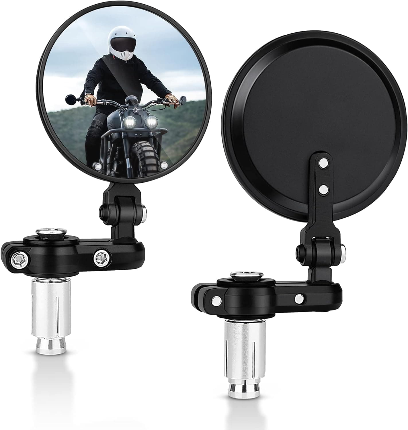 Bar End Mirrors Round
